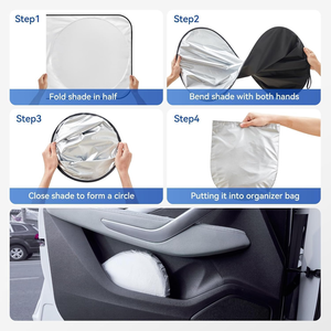 Custom Logo Car Sunshade With Custom Logo Outdoor Car Sunshade Folding Car <b>Window</b> <b>Shade</b> - Product Image 2