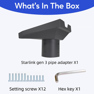 Adaptador de Tubo de Montaje de Aleación de Zinc Starlink Gen 3 para Placa de Montaje Gen3/<span class=keywords><strong>V3</strong></span> y Kit de Montaje Mini para Techo - Product Image 6