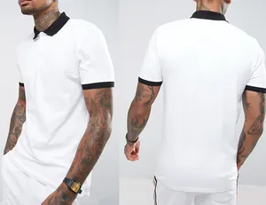 Wholesale TshirtためMen Clothing Custom Design Apparel Pure Color T Shirt Polo Collar Blank Organic Cotton