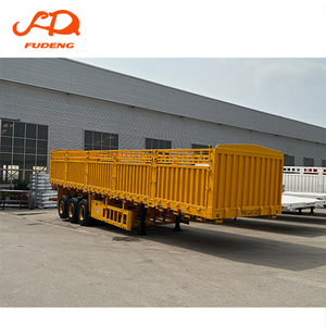 Semirremolque de Carga con Barandas de Tres Ejes Personalizado, Acero Q345B, 60 Toneladas, para Transporte de Frutas y Verduras - Product Image 3