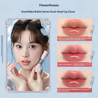 Flower Knows Nouvelle Collection Snow Ballet Ice Crystal Petit Kit 5 Articles : Fard à Joues, Poudre Compacte, Fard à Paupières, Parfum, Coffret Cadeau Cosmétiques
