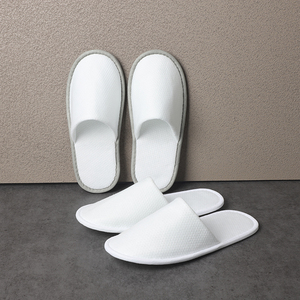 Pantofole da <span class=keywords><strong>Spa</strong></span> di Lusso Monouso in Tessuto Tirato Personalizzate con Logo per Servizi di Cortesia da Viaggio per Hotel e <span class=keywords><strong>Spa</strong></span> - Product Image 2