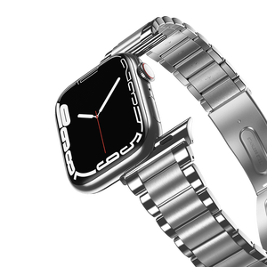 Correa de acero inoxidable para iwatch, correa de metal para <span class=keywords><strong>apple</strong></span> <span class=keywords><strong>watch</strong></span> 7 41 45mm, novedad de <span class=keywords><strong>2022</strong></span> - Product Image 6