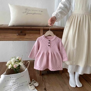 Abito in Maglia <span class=keywords><strong>per</strong></span> <span class=keywords><strong>Neonata</strong></span> Primavera 2026, Morbido Vestito Principessa <span class=keywords><strong>per</strong></span> Bambine - Product Image 2