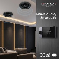 Panel Kontrol Rumah Pintar Tuya Gateway Produk Baru TL-Q8 8 Inch Android Dua Zona Amplifier 8x30W Alexa Voice untuk Villa Grosir