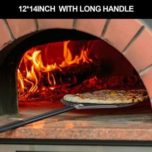 <span class=keywords><strong>Pala</strong></span> perforada <span class=keywords><strong>para</strong></span> pizza <span class=keywords><strong>de</strong></span> 12 pulgadas con mango largo, herramienta <span class=keywords><strong>de</strong></span> cocina <span class=keywords><strong>para</strong></span> hornear, espátula metálica <span class=keywords><strong>para</strong></span> voltear pizza - Product Image 2