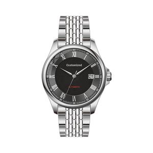 Reloj Mecánico de 40MM con Esfera Azul Océano, Caja y Correa de Acero Inoxidable 316L Chapado en Oro Vintage, Reloj de Vestir con Logotipo para Hombre - Product Image 2