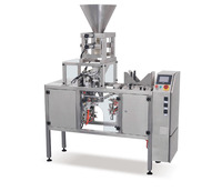 Machine d'emballage automatique à station unique R-D600 pour sachets préformés, idéale pour l'emballage de snacks, granulés, poudres et sachets Doypack à fermeture éclair