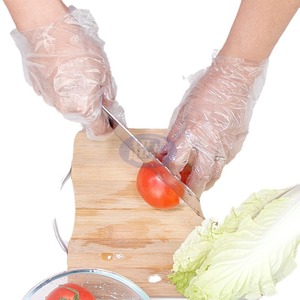 Food Grade PE Film Gloves Thickened Disposable For Food Processing Catering Oil Resistant Individually Packaged - Product Image 5