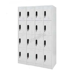 Lớn 16 Ngăn Trắng Sắt Phòng Tắm <span class=keywords><strong>Locker</strong></span>/4 Lớp 16 Cửa Kim Loại Trượt Tuyết Phòng Tập Thể Dục <span class=keywords><strong>Locker</strong></span> Để Bán - Product Image 1
