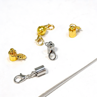 Fermoirs mousquetons en acier inoxydable 304 et anneaux de jonction dorés pour la fabrication de bijoux DIY (bracelets et colliers)