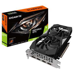 Tarjeta gráfica para juegos GIGABYTE <span class=keywords><strong>GTX</strong></span> <span class=keywords><strong>1650</strong></span> WINDFORCE 4G usada con interfaz de memoria de <span class=keywords><strong>4GB</strong></span> <span class=keywords><strong>GDDR5</strong></span> de 128 bits (GV-N1650WF2-4GD) - Product Image 1