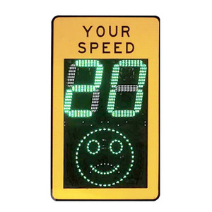 Señal de Límite de Velocidad con Radar Solar y Cara Sonriente para Carreteras Escolares, Impermeable, Reflectante, Recordatorio de Exceso de Velocidad - Product Image 5
