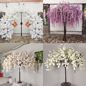 Hứa hẹn Nhân Tạo Màu Hồng Cây hoa <span class=keywords><strong>Wisteria</strong></span> tua đám cưới Backdrop lối đi trang trí Lụa Handmade Hoa - Product Image 4