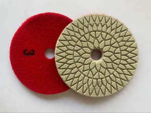 Tamponi per Lucidatura a Umido a 3 Fasi da 4'' 100mm, Disco Diamantato da 4 Pollici per Lucidatura a Secco di Granito, Quarzo e Marmo - Product Image 2