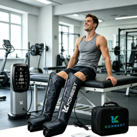 Bottes de récupération sans fil à compression d'air à 6 chambres pour thérapie par massage, amélioration de la circulation et récupération sportive des jambes