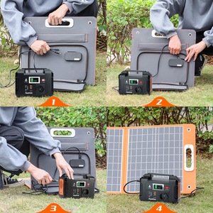 200W 파워 스테이션 리튬 이온 배터리 미니 캠프 인버터 전기 발전기 태양 전원 충전 스테이션 및 발전소 - Product Image 3