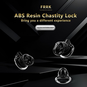 กรงครอบอวัยวะเพศชายแบบเรซิ่น FRRK อุปกรณ์ล็อคความบริสุทธิ์ทางเพศแบบ BDSM พร้อมสายสวนปัสสาวะ ของเล่นเซ็กส์สำหรับคู่รัก ขายส่ง - Product Image 4