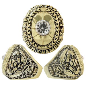 Bagues de championnat des New York <span class=keywords><strong>Yankees</strong></span> 1923, 1927/28/32/36/37/38/39/41/43/47, sport de <span class=keywords><strong>baseball</strong></span>, alliage plaqué or - Product Image 1