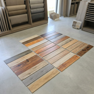 Azulejos de Porcelana Cerámica con Textura de Madera Sólida de la Mejor Calidad, 200x1200mm, Modernos, Mate, para Pisos y Paredes Interiores, Antideslizantes y Resistentes a los Ácidos - Product Image 1