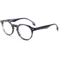 Monture de lunettes optiques rondes rétro Elan Optical YB6601 en acétate unisexe, vente chaude, écologique, directement de l'usine