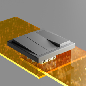 Nhà máy giá rẻ giá Châu Âu tiêu chuẩn PC Chất liệu 1 Gang 1 Way tường <span class=keywords><strong>push</strong></span> <span class=keywords><strong>button</strong></span> điện điện Home chuyển đổi ánh sáng - Product Image 1