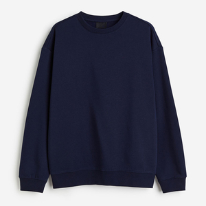 Sudadera de algodón con logotipo personalizado de lana de alta calidad, Sudadera de cuello redondo de peso pesado para hombre - Product Image 5