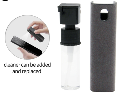 Newest 2 in 1 Phone Screen Cleaner Spray Computer Mobile Phone Screen Dust Removal Tool Microfiber Cloth Set Cleaning Artifact