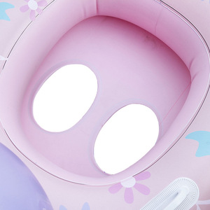 ที่นั่งว่ายน้ำรูปฉลามเป่าลมสำหรับเด็กอายุ 0-24 เดือน ดีไซน์การ์ตูน วัสดุ PVC ช่วยพยุงตัวในน้ำ - Product Image 3
