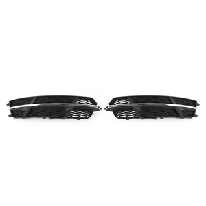Pour <span class=keywords><strong>Audi</strong></span> <span class=keywords><strong>A6</strong></span> C7 S-Line 2016-2018 Grille de pare-chocs avant 4G0807681AN 4G0807682AN Grille de <span class=keywords><strong>calandre</strong></span> inférieure Chrome noir - Product Image 6