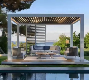 Auvent en aluminium imperméable pour l'extérieur, <span class=keywords><strong>3x3</strong></span>, 3x4, 4x6 m, pergola/abri/pavillon avec accessoire LED en option et cadre thermolaqué - Product Image 3