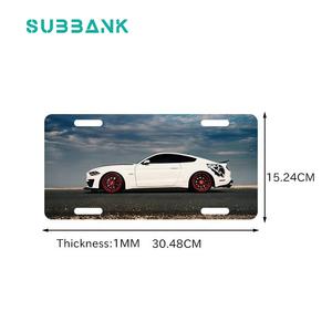 Targa Auto Europea in Alluminio per Sublimazione, Personalizzabile con Design a Trasferimento Termico - Product Image 3