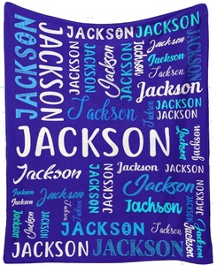 Tùy Chỉnh <span class=keywords><strong>Monogram</strong></span> Bé Cá Nhân Bé Lông Cừu Cá Nhân Sinh Nhật Bé Chăn Cho Cô Gái Cậu Bé Với Tên - Product Image 6