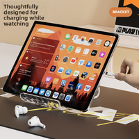 Support universel créatif en acrylique anti-tremblement pour téléphone et tablette, idéal pour bureau, avec logo personnalisé, compatible toutes marques, emballage personnalisé