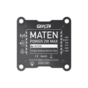 GEPRC MATEN 1.2G 2W VTX Émetteur vidéo haute puissance 1.2GHz 2000mW IRC Tramp MMCX 2-8S 30.5x30.5mm pour RC FPV Drone Avion <span class=keywords><strong>Voiture</strong></span> - Product Image 3