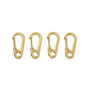 Mini Metal Carabiner <b>Hook</b> Oval Spring <b>Clip</b> Keychain DIY Jewelry Accessory Fashion Handmade 5 Packs - Product Image 4