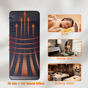 Fitkang Hot Seller Amethyst Black White <strong>Jade</strong> Heating Massage Mattress Pemf Therapeutic Body Relaxation <strong>Health</strong> Care 400W - Product Image 4