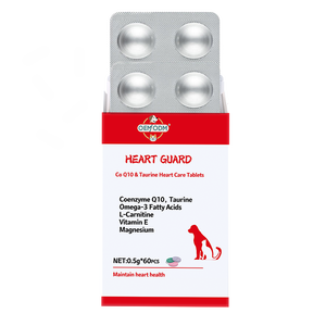 Oem/odm חיות מחמד לב מגן לב co q10 אומגה-3 חומצות שומן ספיגה מהירה ספיגה ללא תבואה טבליות אורגני - Product Image 3