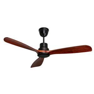 Ventilateur de plafond moderne à 6 vitesses silencieux avec pales en bois et moteur DC sans lumière pour les intérieurs modernes d'hôtels et de maisons - Product Image 1