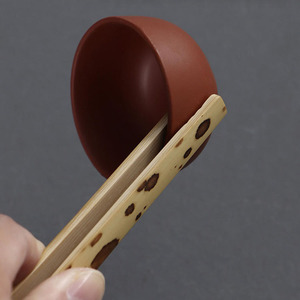 ที่คีบชาไม้ไผ่ญี่ปุ่นแหนบเครื่องปิ้งขนมปังไม้สำหรับทำอาหารชาและถือขนมปังปิ้งเบคอนมัฟฟินขนมปังเบเกิล - Product Image 4