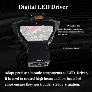 A11MAX Led Headlights Bi Led Projector 3inch 73w High Low Beam Led Lights for Car 16v 5500k <b>Auto</b> <b>Lighting</b> <b>Systems</b> - Product Image 5