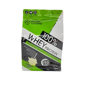 Active Protein Plus Aluminum Foil Pouch Custom Printed Stand Up Whey Protein Powder Packaging Bags Pouch With Zipper