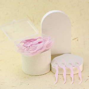 Nuovo Design rosa stuzzicadenti con materiale Anti-batteri filo interdentale usa e getta per efficace cura orale conveniente scatola - Product Image 1