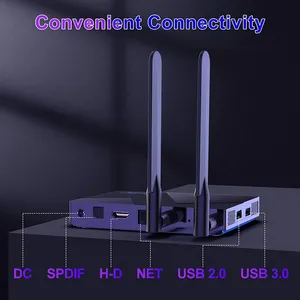H96 MAX 8K <span class=keywords><strong>IPTV</strong></span> STB Reproductor Multimedia de Internet, Decodificador Inteligente OTT, Mejor TV Box con Google Android 12, Envío Gratis a Francia, Alemania y EE. UU. - Product Image 5
