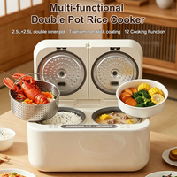 Autocuiseur Électrique Intelligent Multifonctionnel 5L à Double Cuve, Chauffage Rapide, Économe en Énergie, Durable, Vente en Gros Usine, OEM, Prix Bas
