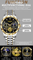 Jam Tangan Quartz Multifungsi Mewah BINBOND B1236 Jam Tangan Fashion Serbaguna Enam Jarum Penunjuk Waktu Kasual Fashion Pria