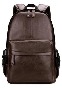 Sac à dos Leo Torresi élégant en cuir véritable de vache/buffle/chèvre, couleur chocolat, pour homme et femme - Product Image 5