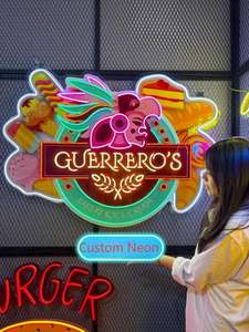 Letrero de Neón LED Personalizado, Impermeable, de Silicona, Impreso con UV, Luz Decorativa con Diseño de Caramelo - Product Image 2