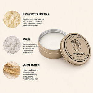 Argile capillaire ODM 100g, texture moyenne, tenue ferme, fini naturel, pâte lisse et étirable, redéfinissable pour des coiffures volumineuses et superposées - Product Image 3