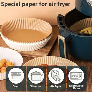 Air Fryer <b>Paper</b> Food Disposable <b>Paper</b> Liner Airfryer <b>Kitchen</b> Cookers Oil-proof Barbecue Plate Steamer Fryer Baking Accessories - Product Image 3